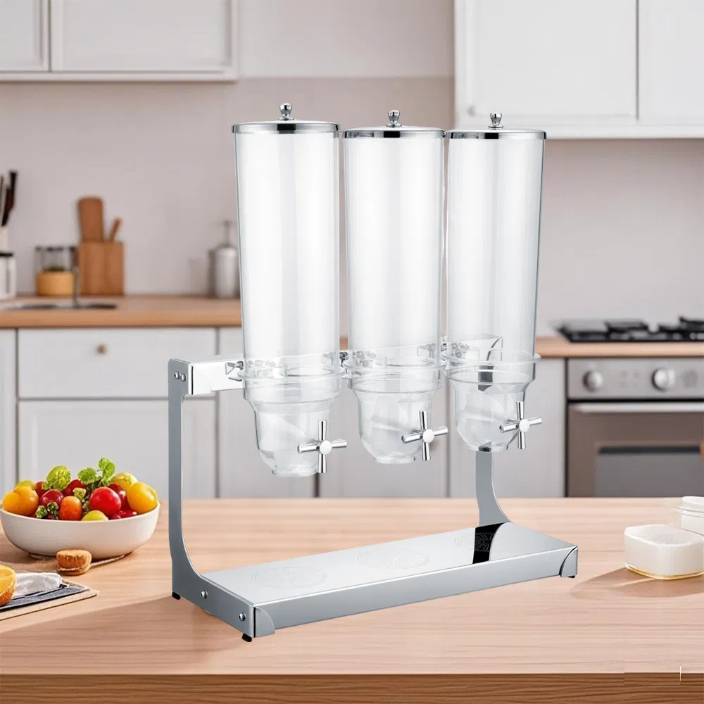 Дозатор для круп Xiangsheng 3.5 л, 3 шт, нержавеющая сталь