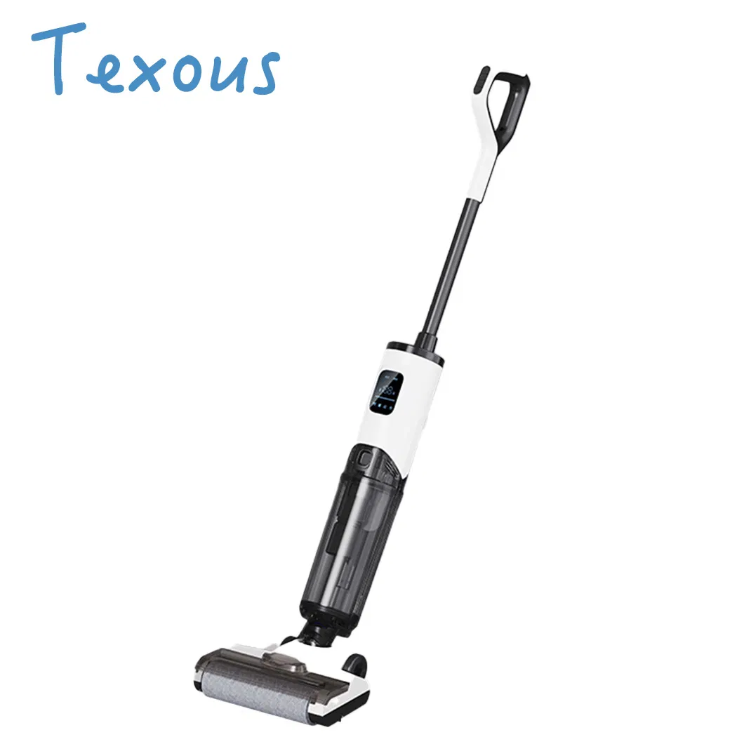 a Home Floor Scrubber with Dual Brush Rolls and Dual Water Sprayers for Deep Cleaning