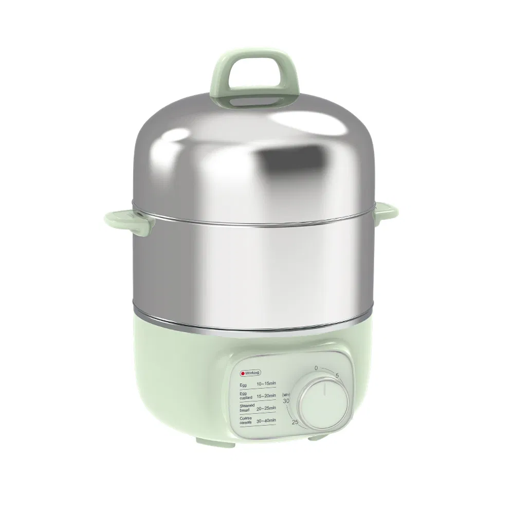 Egg Boiler, Double-Layer 304 Stainless Steel Steamer, Timed Automatic Power-off, Small Multi Functional Egg Maker