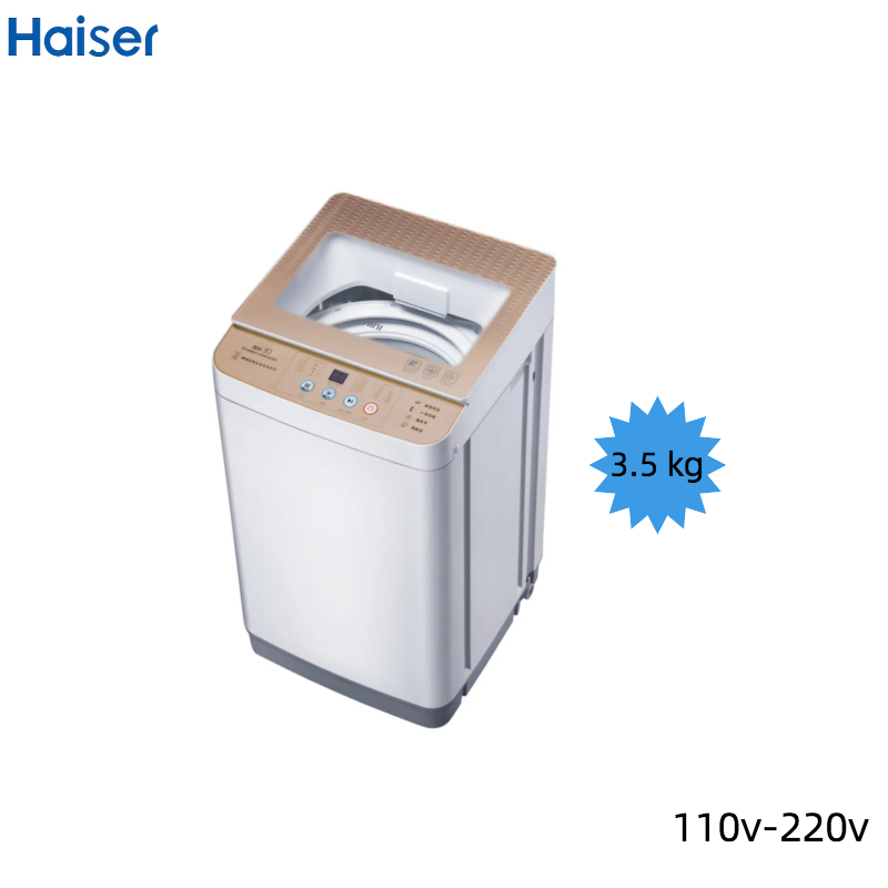 220V 10 Kg Transparent Tempered Glass Top Lid Washing Machine with British Plug