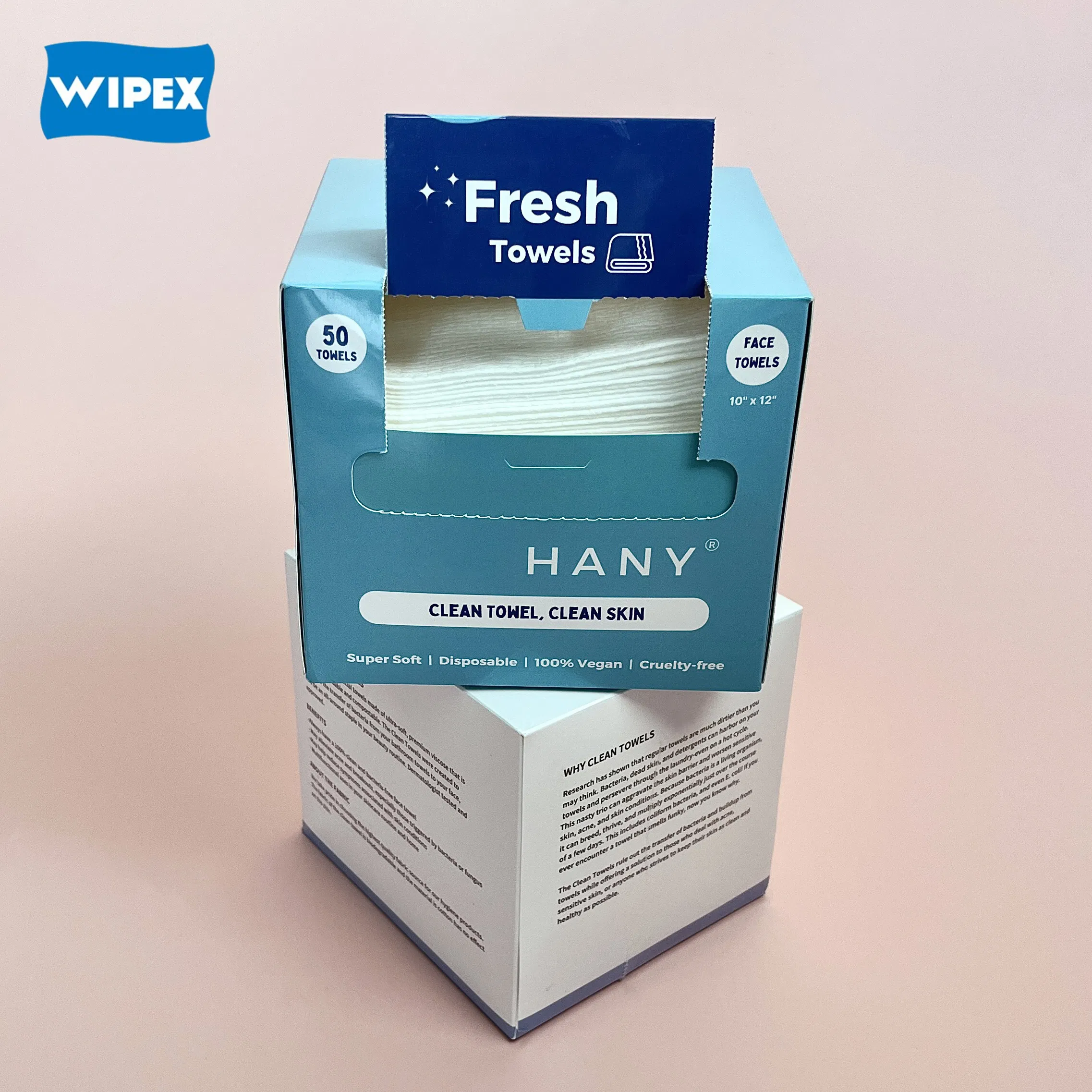 Disposable Biodegradable Makeup Remover Dry Wipes Clean Facial Towels Wash Cloth