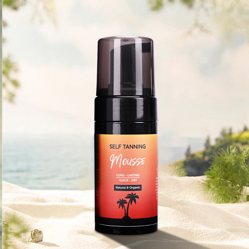 Beauty Cosmetics Skin Care Natural Ingredients Self Tanning Mousse Dark Tan Self Tanning Mousse