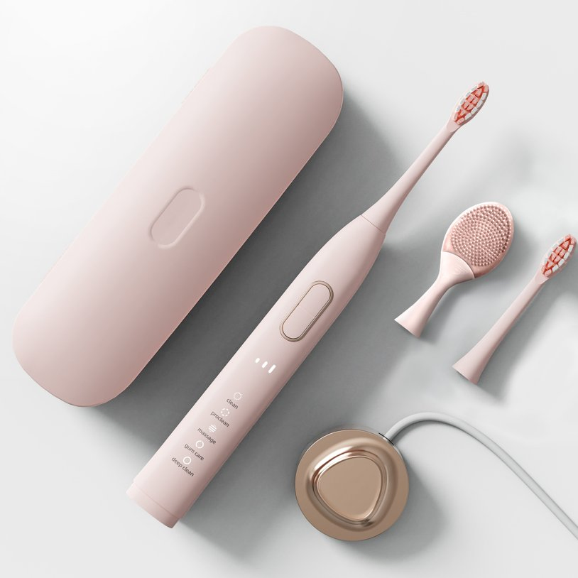 Rechargeable Electric Toothbrush Pressure Sensor Massage Toothbrush