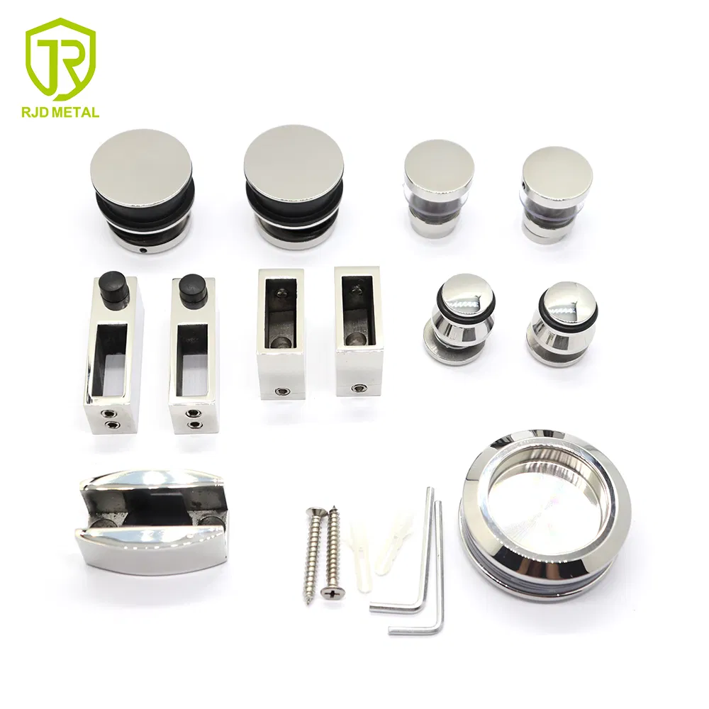 Smooth Rolling Bypass Sliding Door Hardware for Glass Shower System