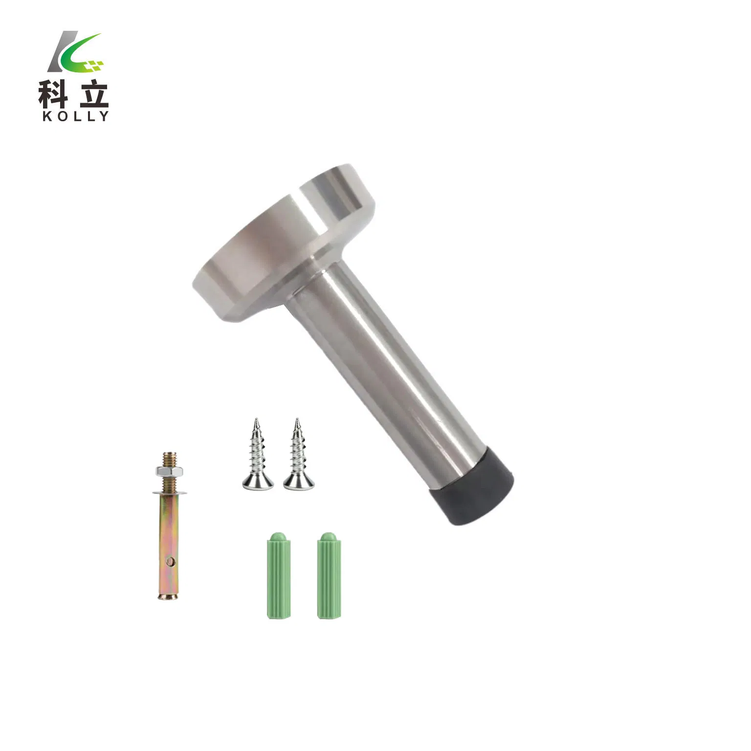 Heavy Duty Rubber Tip Door Stopper with Anti Slip Base