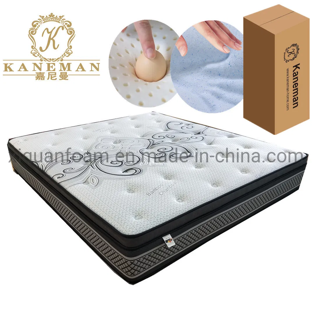 12inch Factory Wholesale Pocket Spring Memory Foam Mattress Compressed Luxtury Hotel