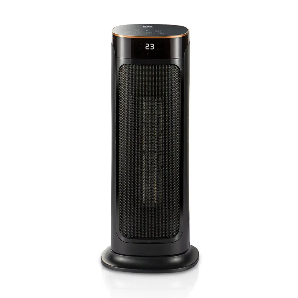 Quick Heating Heater European Standard Household Small Portable Electric Heater Vertical Remote Control Version