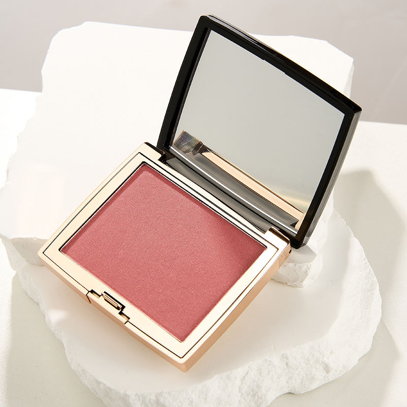 Custom Vegan Silky Luxury Blusher Makeup Rubor Maquillaje Pressed Powder Private Label Waterproof Powder Blush with Mirror