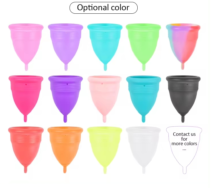 Wholesale Custom Reusable Medical Silicone Menstrual Cup for Female Hygienic Aid