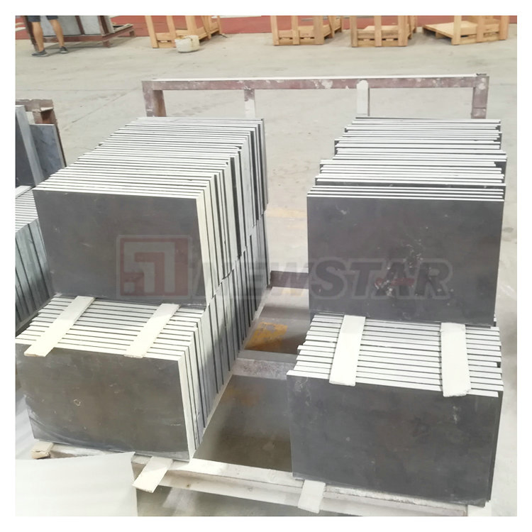 Natural Stone Blue Limestone French Pattern Black Marble Flamed Limestone Bluestone Black Stone Paver