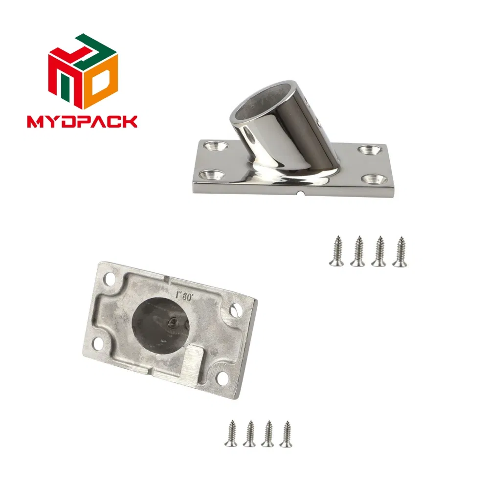 Основание для леерного ограждения яхты из нержавеющей стали, 60°