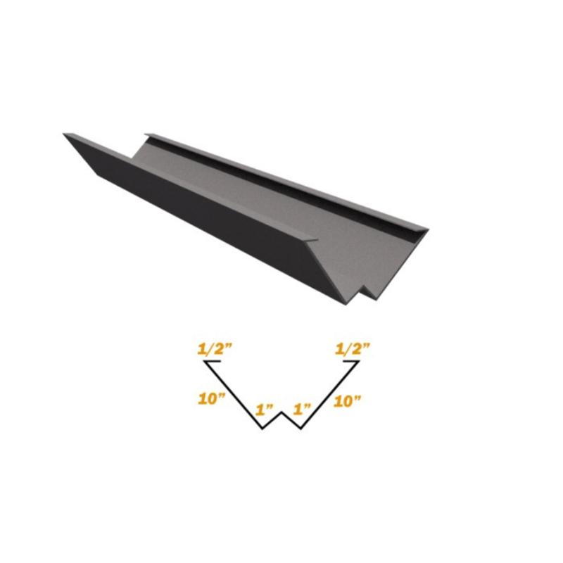 Standard W-Shape Roof Metal Valley Flashing with Safety Edge for Roof Building