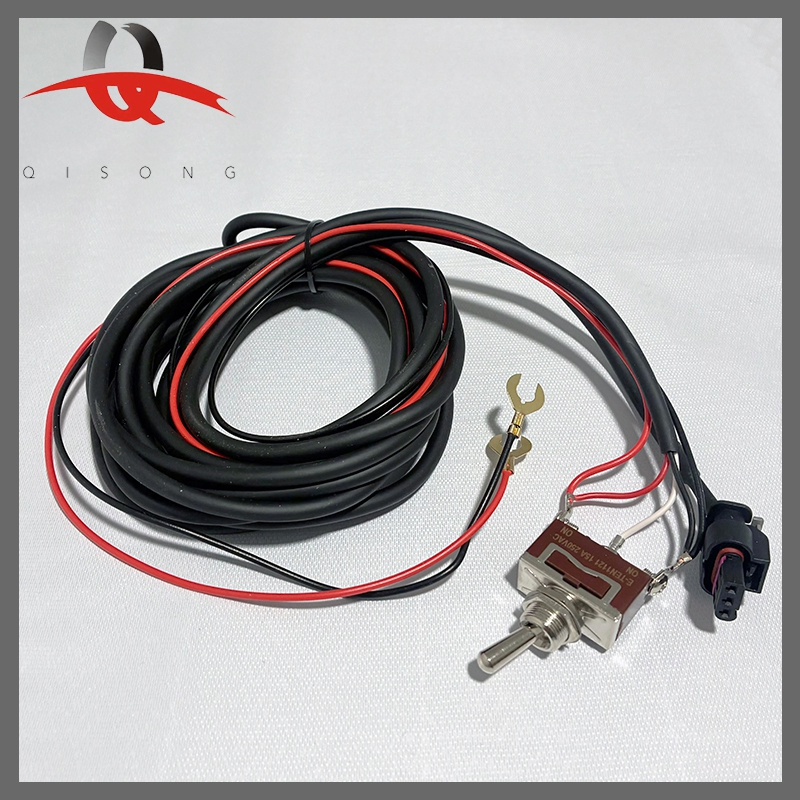 Комплект проводки с разъемом и выключателем для клапана глушителя, 4 м