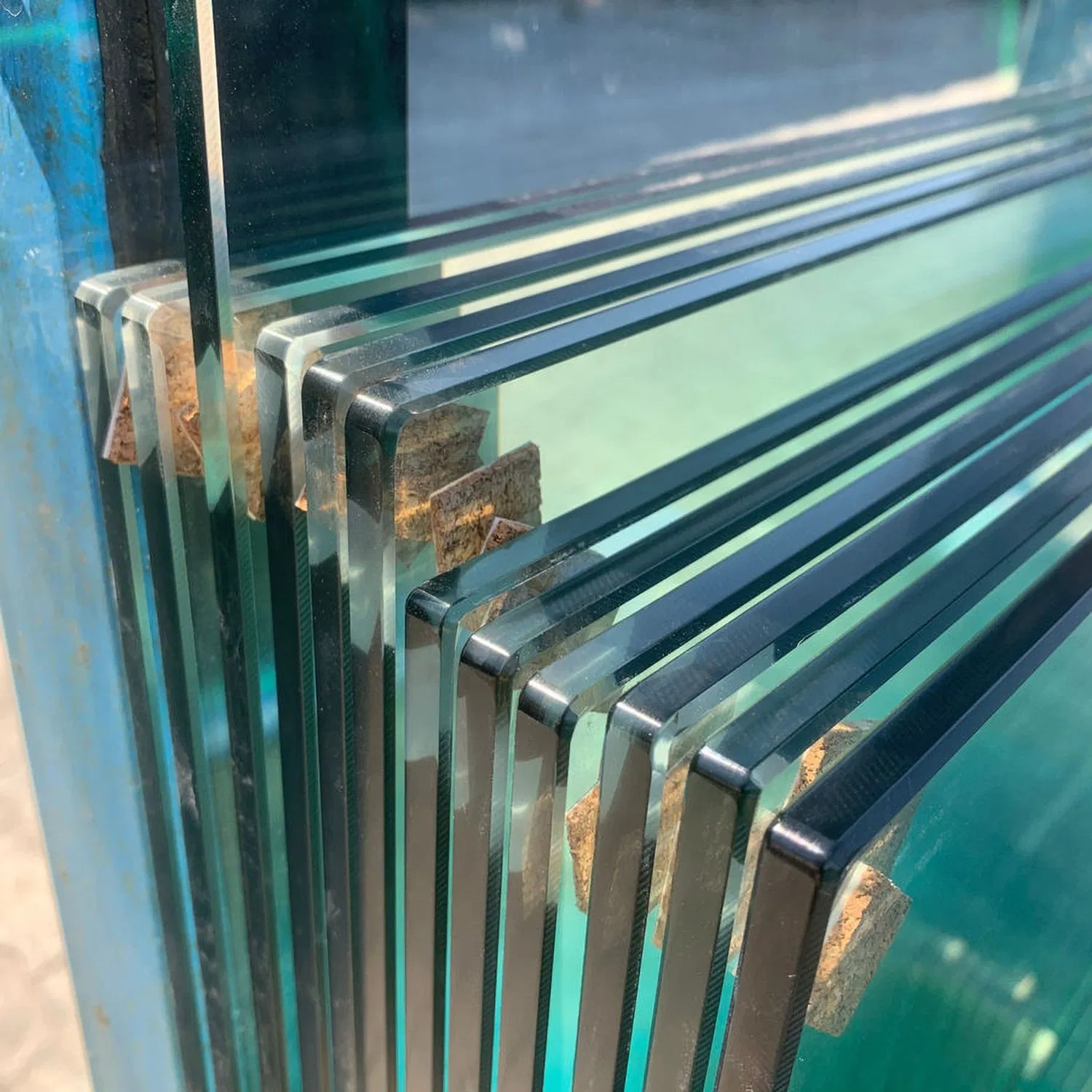 Factory Colored Sheets Reflective Ford Blue Tinted Windows Float Glass