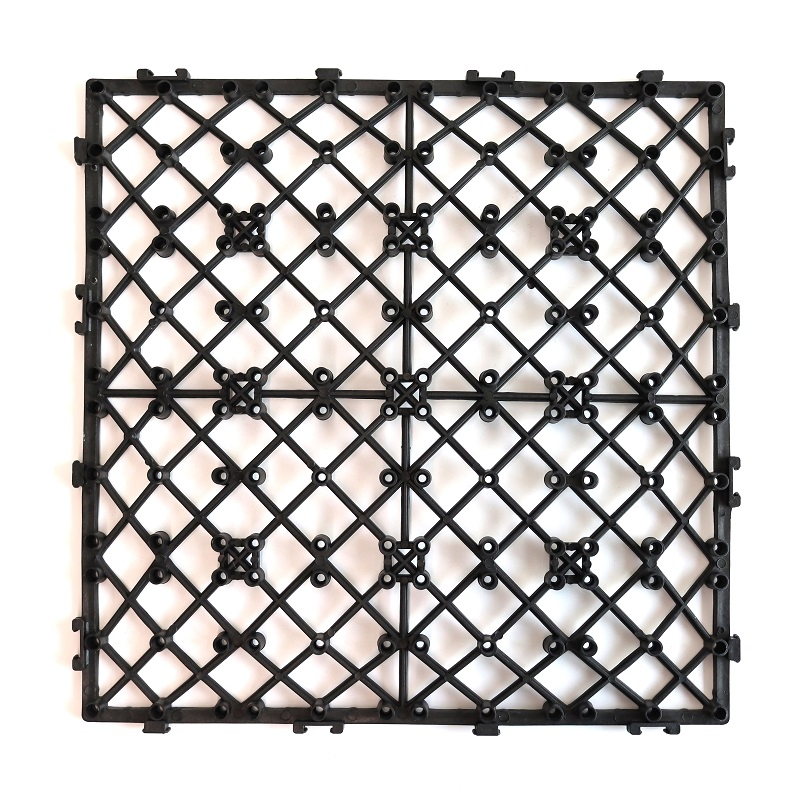 Snap-in Easy Click Recycled Grid Design Interlock Decking Plastic Base