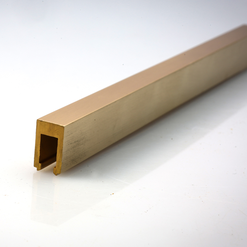 Villa Hotel Copper Profile Extrusion Processing Manufacturer Customized U-Shaped Brass Material