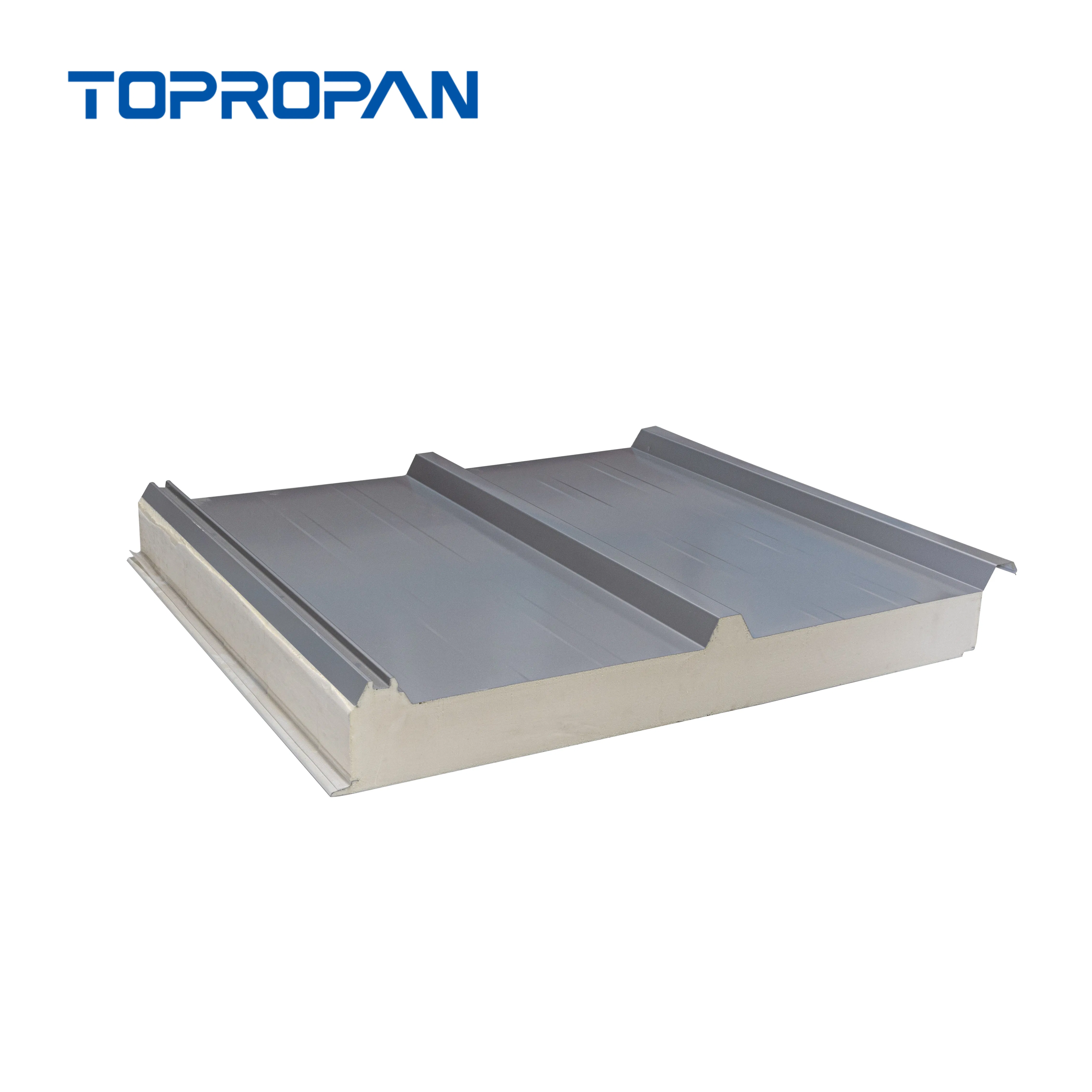 Lightweight PU PIR Rockwool Solar Sandwich Roof Panel