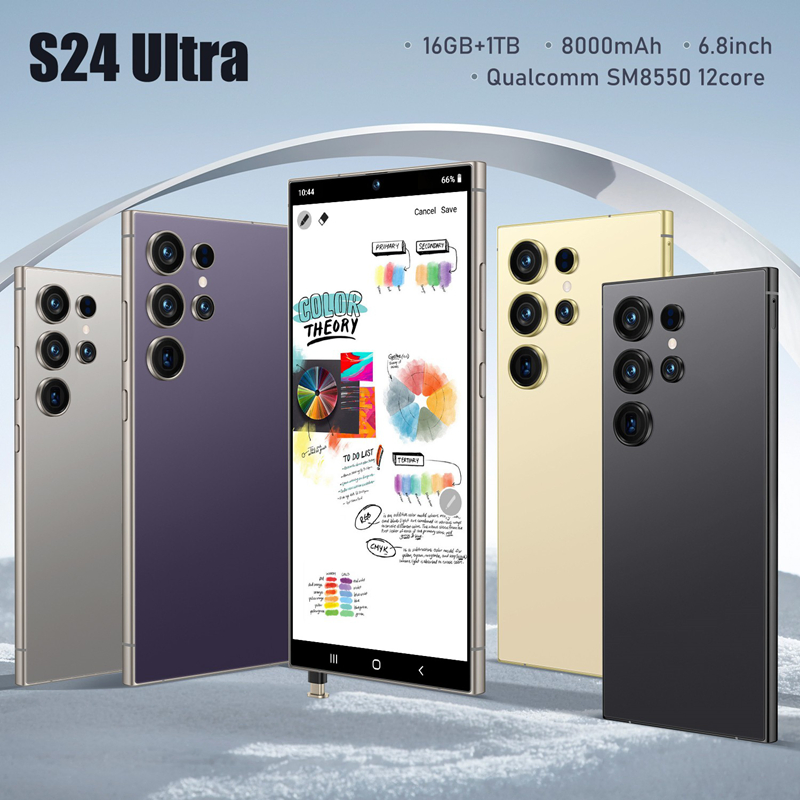 Flagship S24ultra 16GB+1tb 5g NFC Under Display Fingerprint IP68 Waterproof Cellphone
