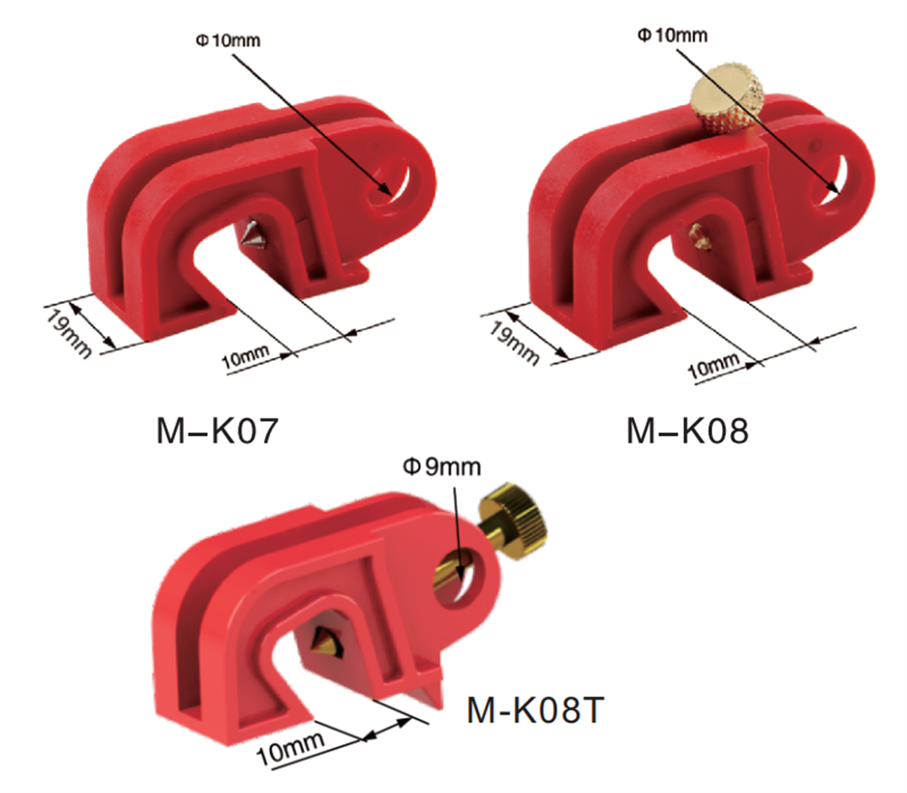 Universal Non-Conductive Circuit Breaker Lockout Tool with Screw