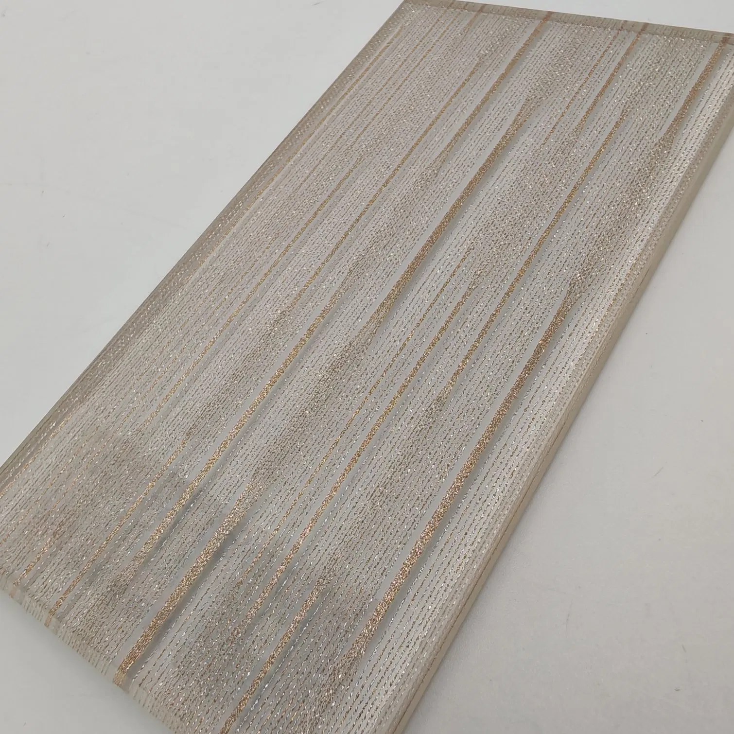 Tempered Textured Glass Decorative Pattern Glass for Tabletop/Shelf/Stair Tread