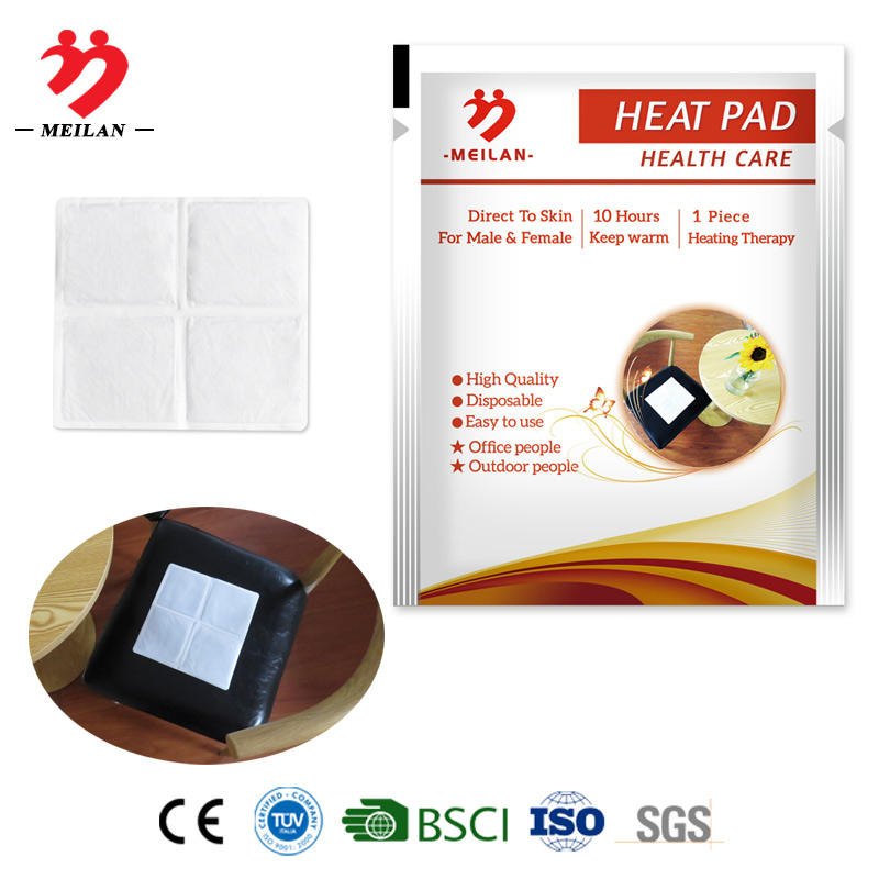 Custom White Instant Warm Heat Factory Hot Patch Heating Pad for Winter Seats