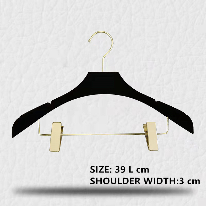 Premium Flocking Plastic Suit Hanger with Pants Bar
