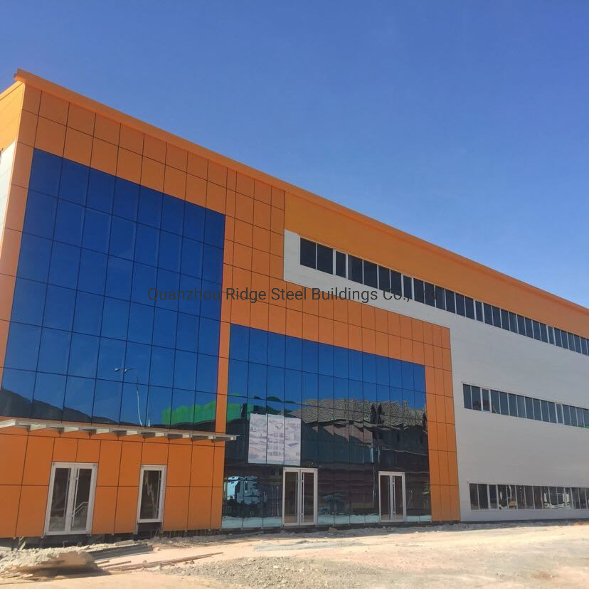 Big Commercial New Look Beauty Wall Cladding Glass Steel Structure Prefabricated Shop Mall