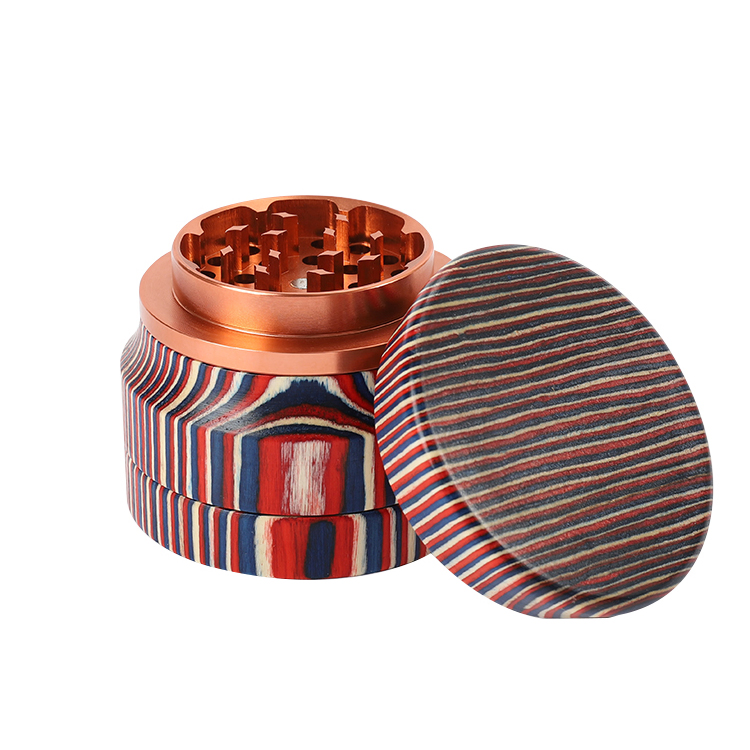 Smoking Accessories 63mm Dry Wood Herb Grinder for Tobacco and Kitchen