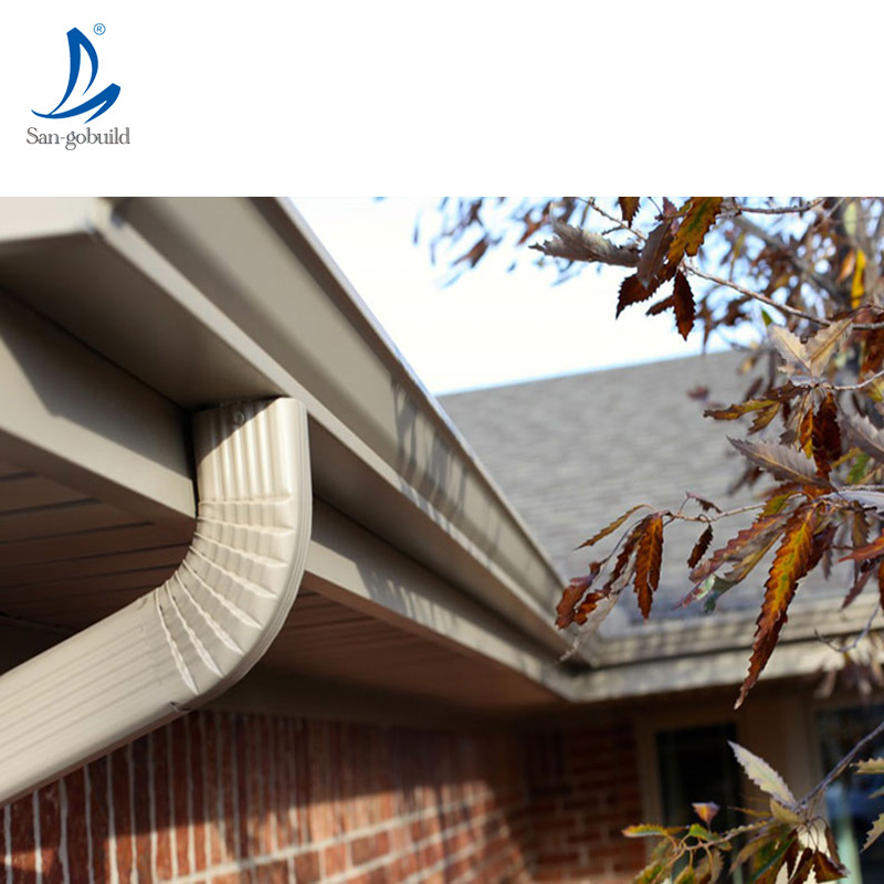 Metal Building Materials Green House Rainwater Drainage System Water Channel PVC/ Aluminum Roof Rain Gutter