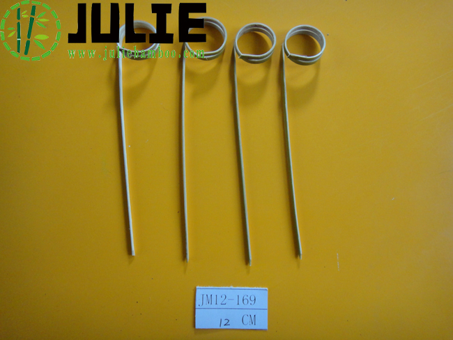 Food-Contacting Grade Hygienic Natural Bamboo Loop Skewer Bamboo Skewers