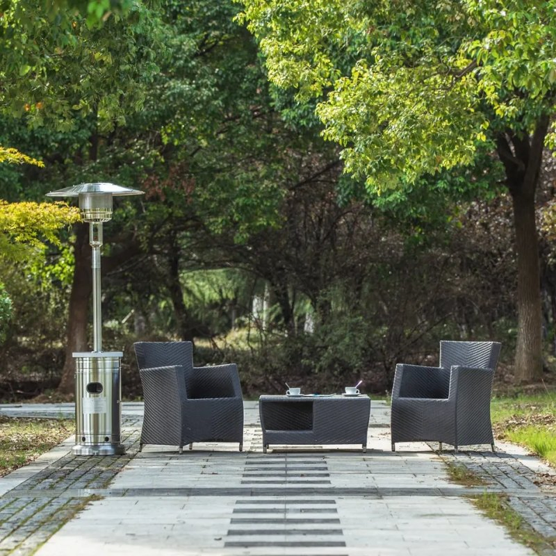 Stainless Steel Mushroom Type Gas Patio Heaters Outdoor Garden Natural Gas Heater for Courtyard