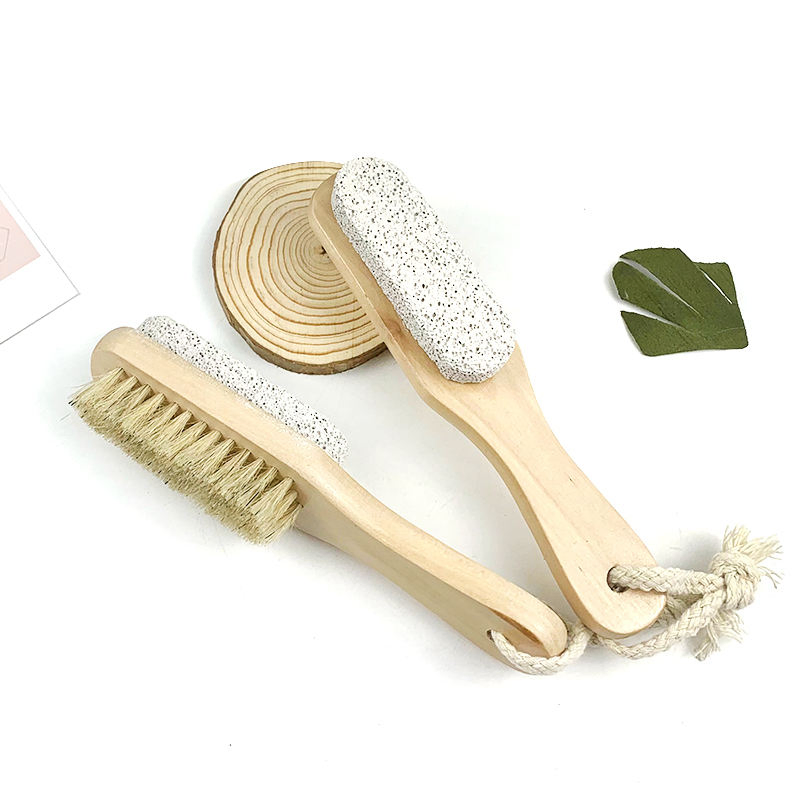 Bath Body Brush Long Handle Bath Back SPA OEM Natural Bamboo with Boar Bristle Hair Bath Brush