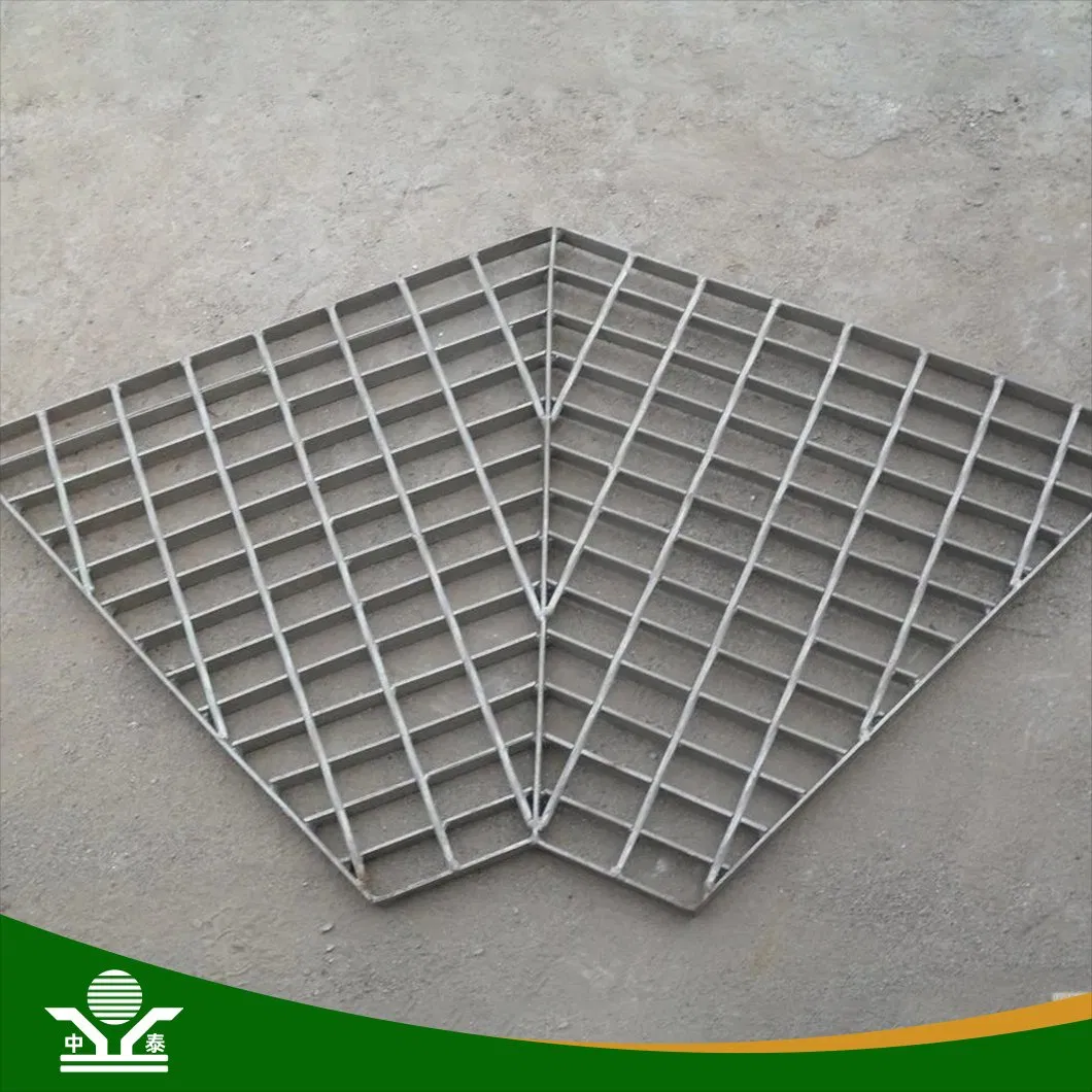 Zhongtai Square Shape 1" X 5/16" China Steel Drain Grates Suppliers Hdsgw22-02 Galvanized Mild Steel Grating Used for Industrial Truck