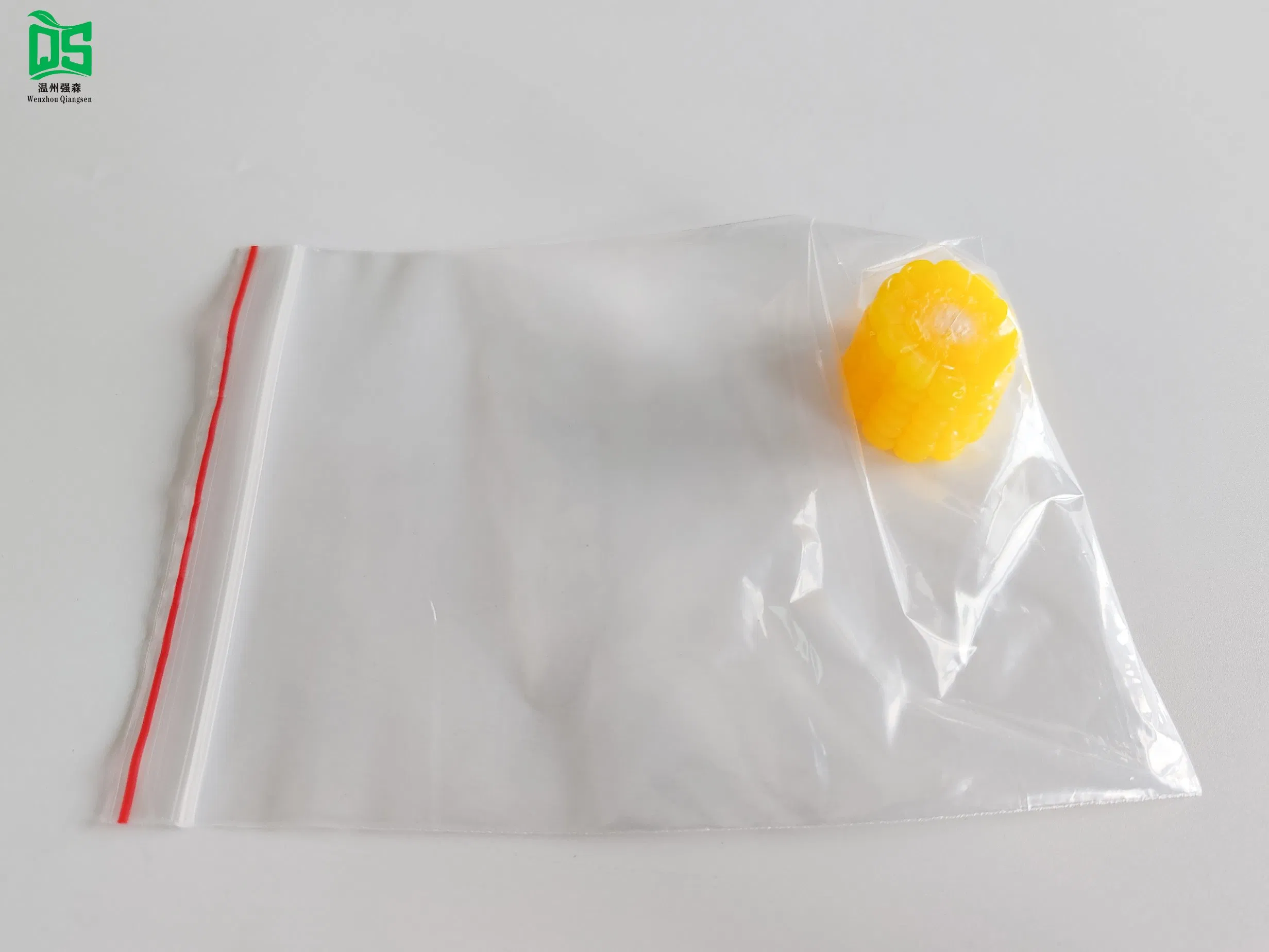 Low MOQ Custom Printed Disposable Polythene Food Packing Zip Lock PE Bag