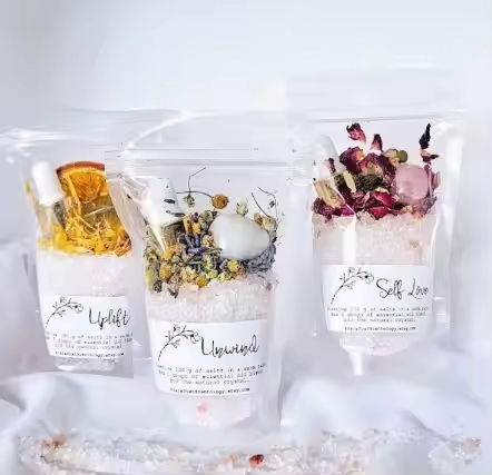 OEM Rose Lavender Fruity Himalayan Organic Salt Best Skin Care Cleaning Products SPA Bath Salt Water Bath