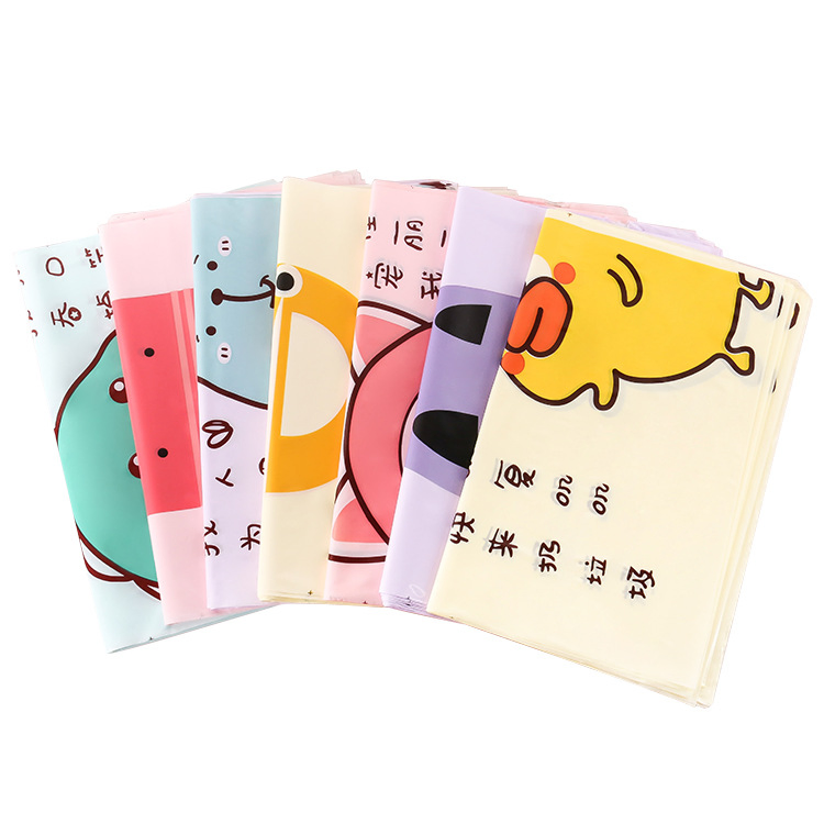 Paste Type Disposable Car Cartoon Plastic Bag Household Kitchen Garbage Bag