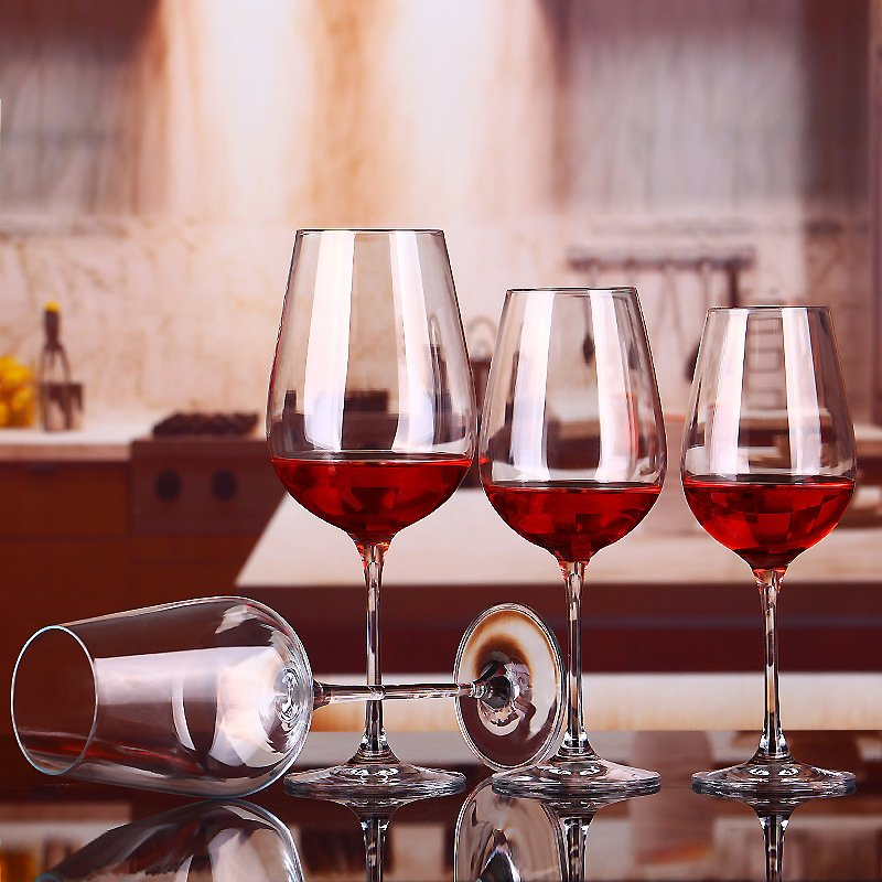 Factory High Quality Unique Wine Glass Transparent Lead Free Crystal Glasses Set Customized Red Wine Glasses