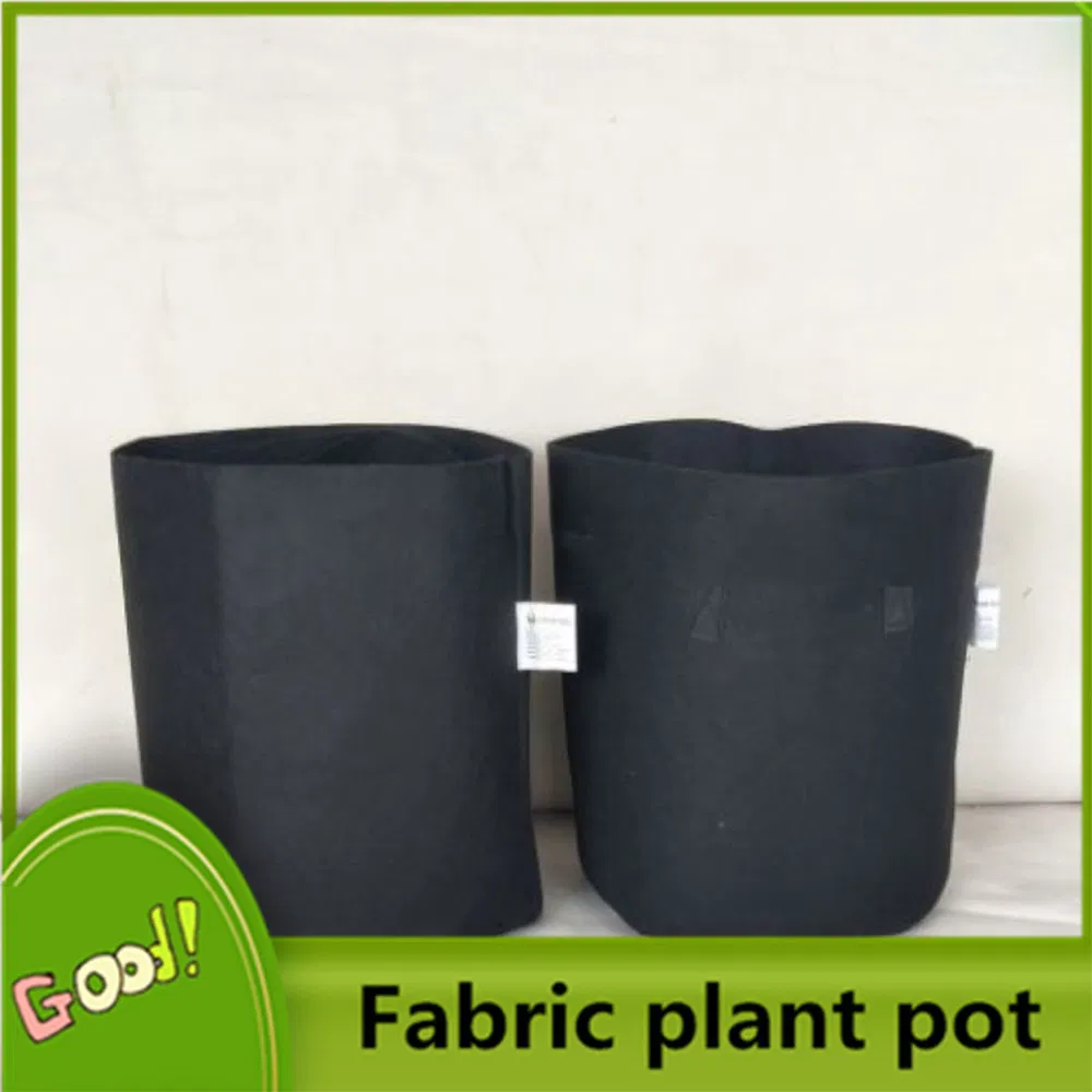 Горшок для растений Grow Bag из полиэстера/фетра, черный