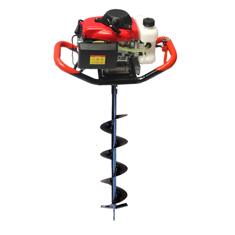 144F Petrol Engine,53CC Post Hole Digger Earth Auger for Holes Digging