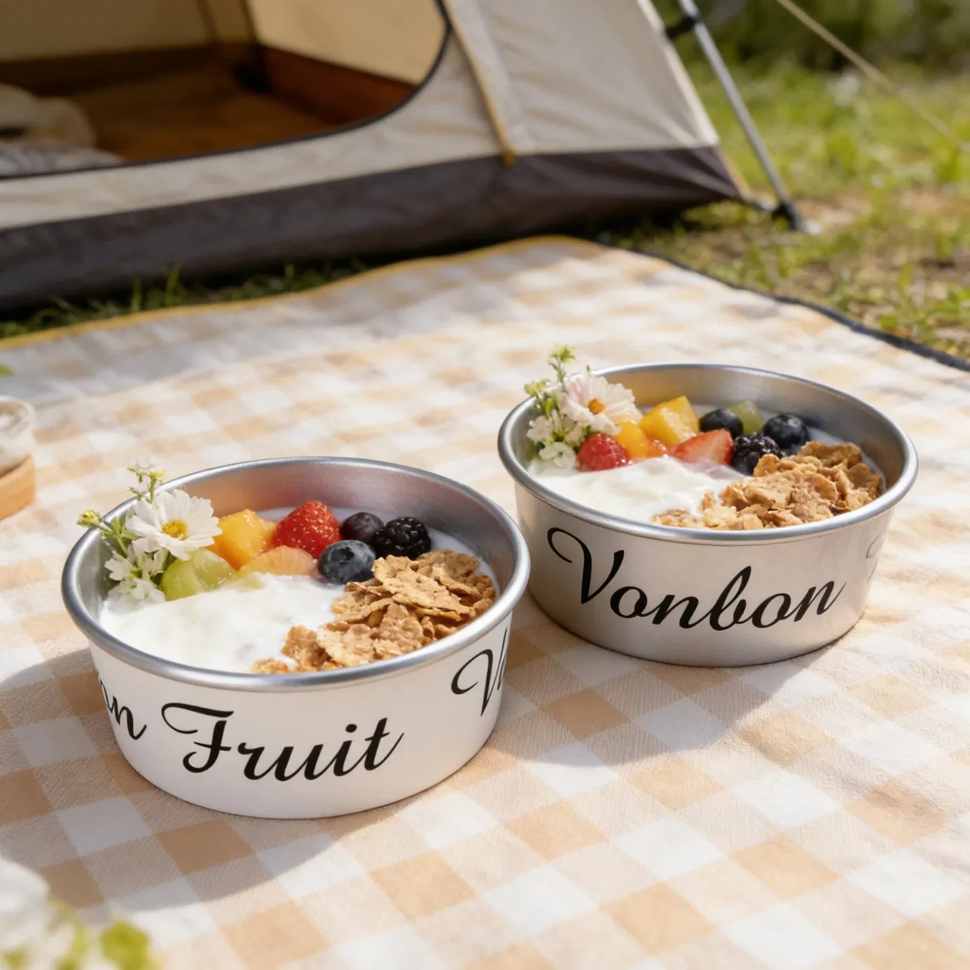 Wholesale Disposable Biodegradable Takeaway Packaging Kraft Paper Salad Bowl