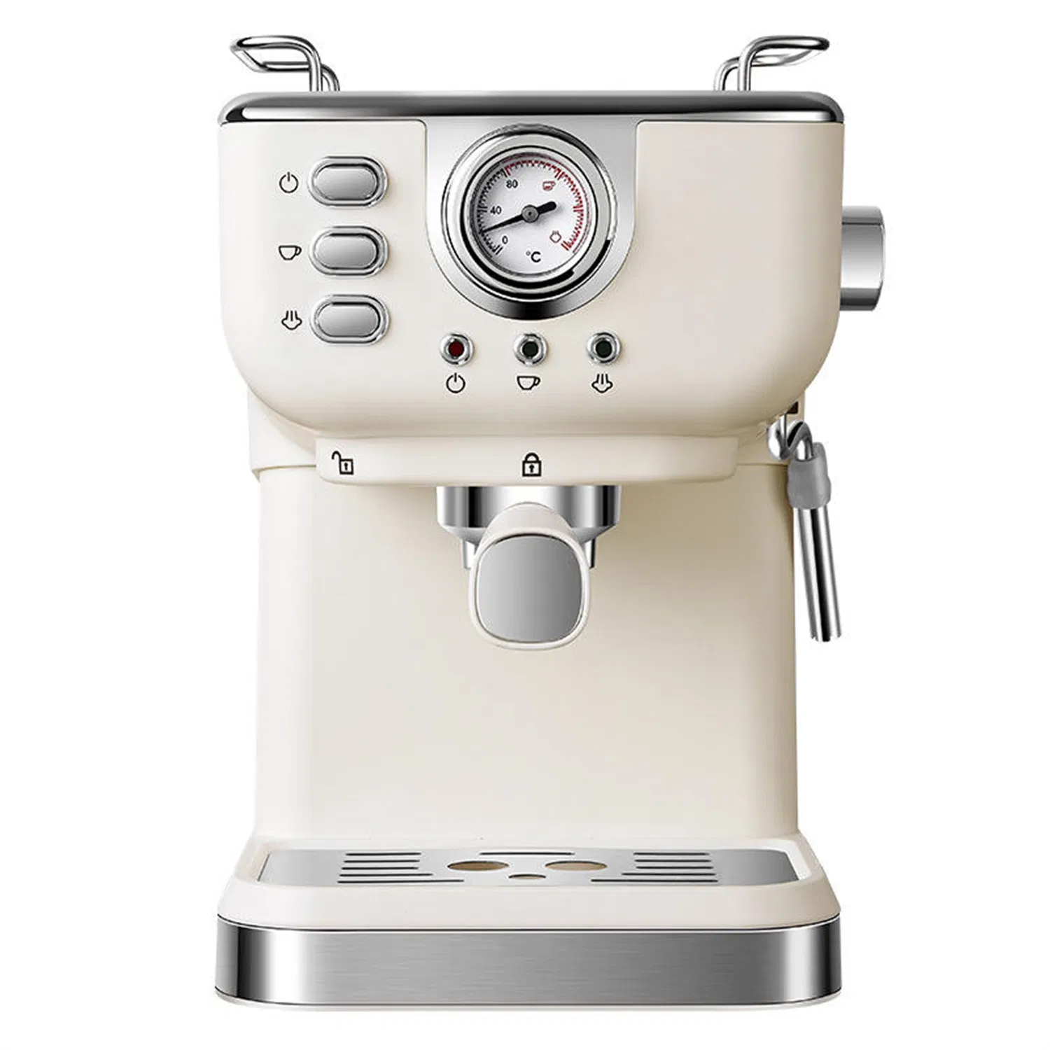 Italian Commercial Espresso Machine with Two Group Heads and Independent Water Boilers for High Volume Hot Sale
