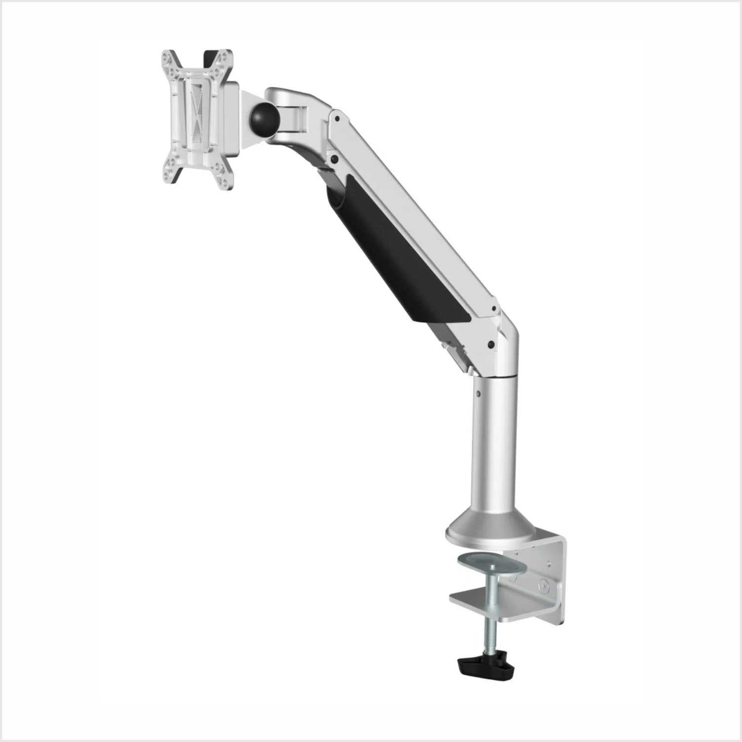 Газлифтовый кронштейн для монитора до 20 кг, алюминиевый