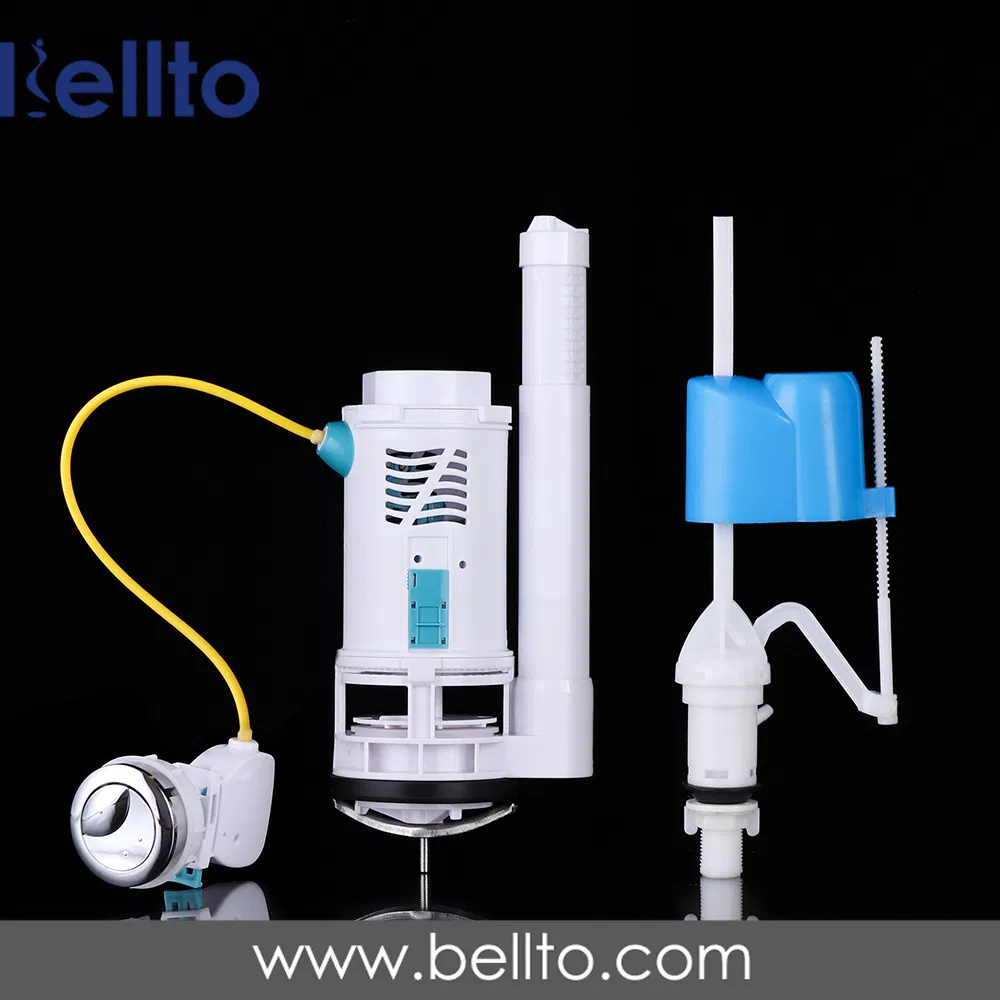 Cable control toilet dual flush valve toilet inlet valve