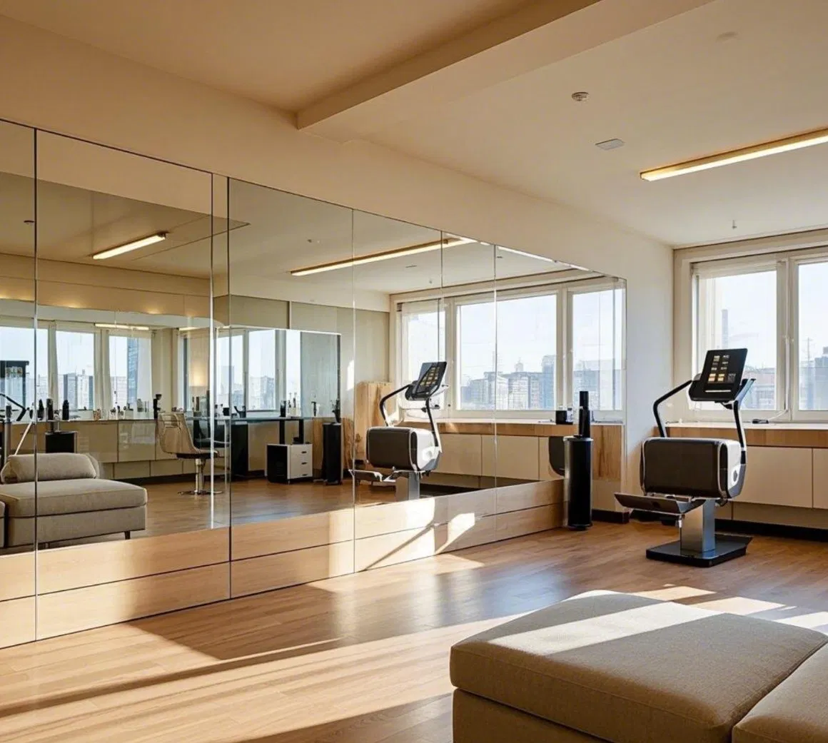 Алюминиевые зеркала 4-8 мм с фацетом, цветные