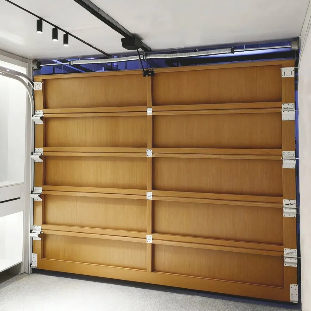 Lightweight Corrosion-Resistant 6063-T5 Aluminum Grille Sectional Garage Door for High-End Residential Villas