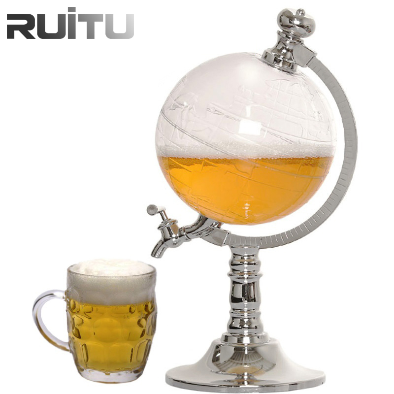 World Cup Trophy Soccer Bar Beer Drink Dispenser Machine Plastic Tabletop 1.5/3 Litres Plastic Draft Beer Tower with Ice LED Tube Cooling Champagne Tower