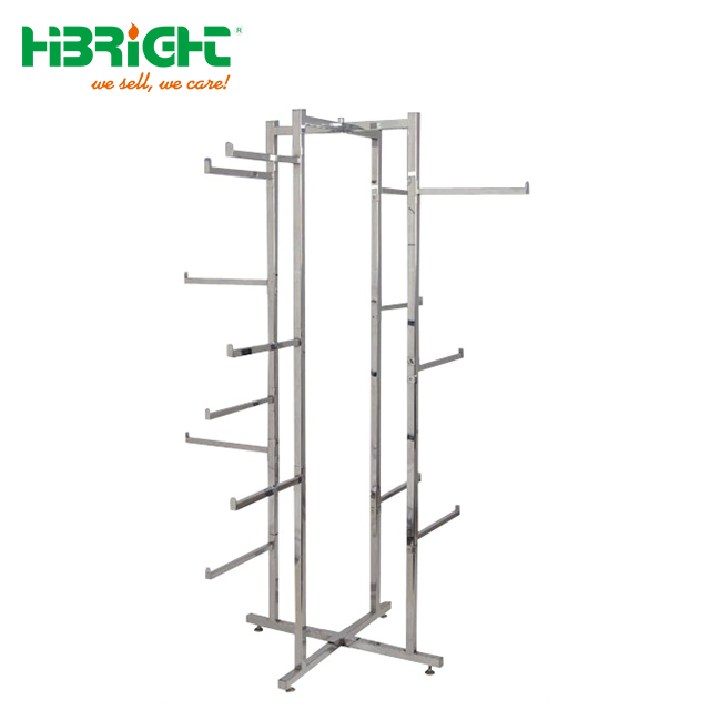 4 Arms Foldable Hanging Clothes Garment Rack
