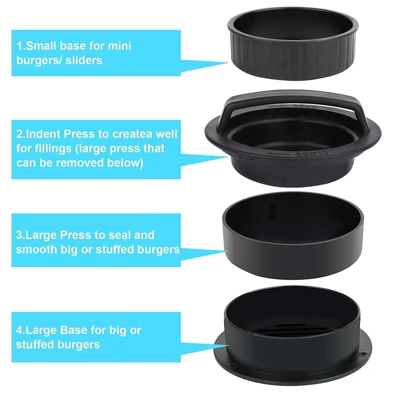 Nonstick Hamburger Maker and Meat Press for Quick Household Cooking