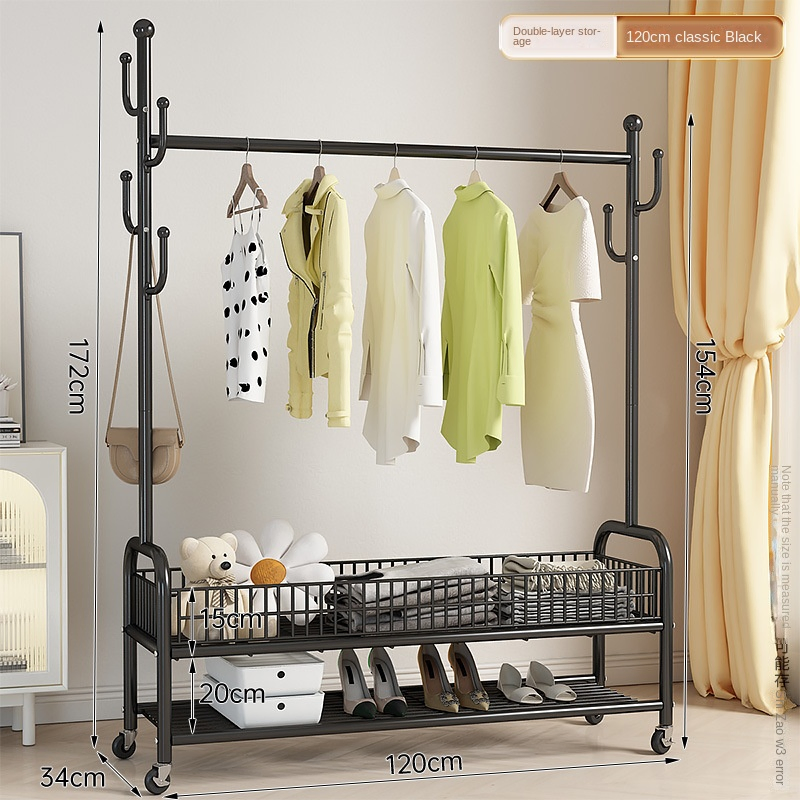 Elegant Customizable Coat and Shoe Rack with Hanging Pole