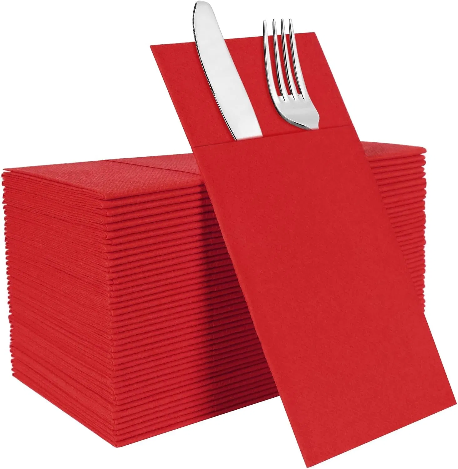 Custom Eco-Friendly Airlaid Napkin with Pocket for Hotel KTV Home